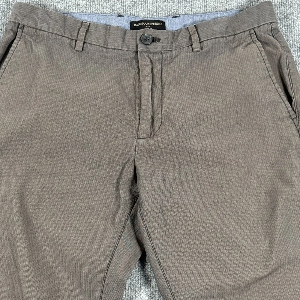 Banana Republic Pants Mens 32x34 Gray Aiden Fit Corded Cotton‎ Casual Chino